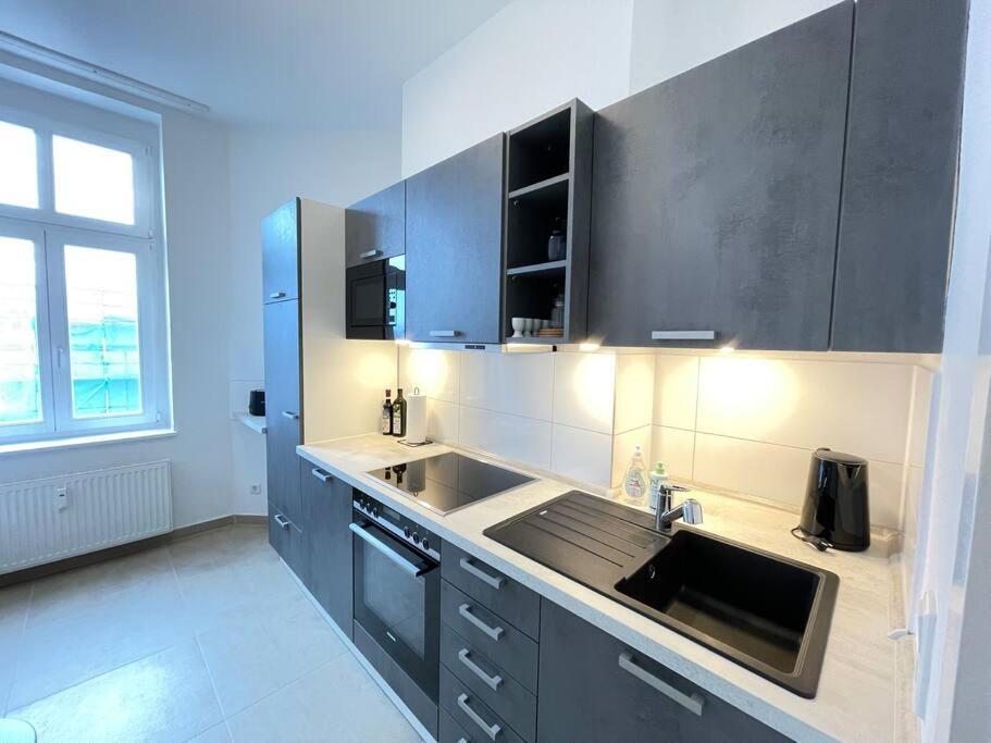 Lucky Stays Ls10 - Vollausstattung - Zentrum - Aufzug - Grosse Kueche - 2 Zimmer - Smart-Tv Magdeburg Dış mekan fotoğraf