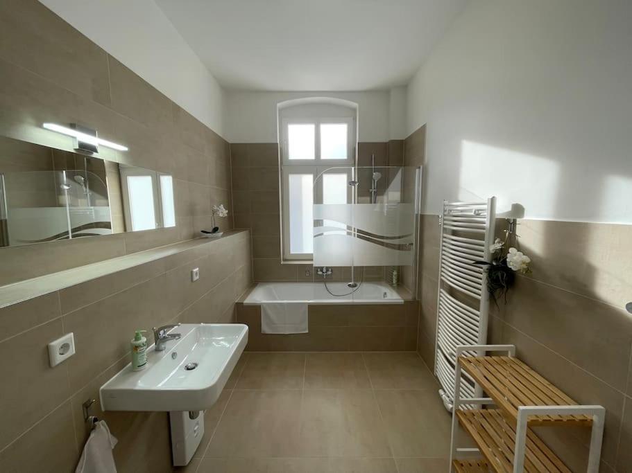 Lucky Stays Ls10 - Vollausstattung - Zentrum - Aufzug - Grosse Kueche - 2 Zimmer - Smart-Tv Magdeburg Dış mekan fotoğraf